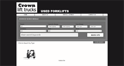 Desktop Screenshot of buyusedcrownforklifts.com