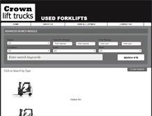 Tablet Screenshot of buyusedcrownforklifts.com